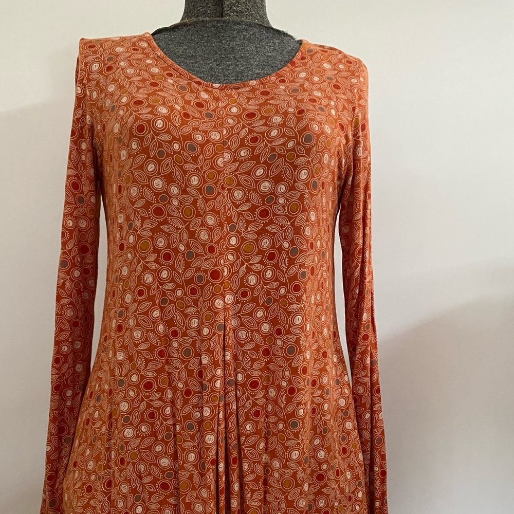 Gudrun Sjoden dress, SM, orange modal/elastin blend